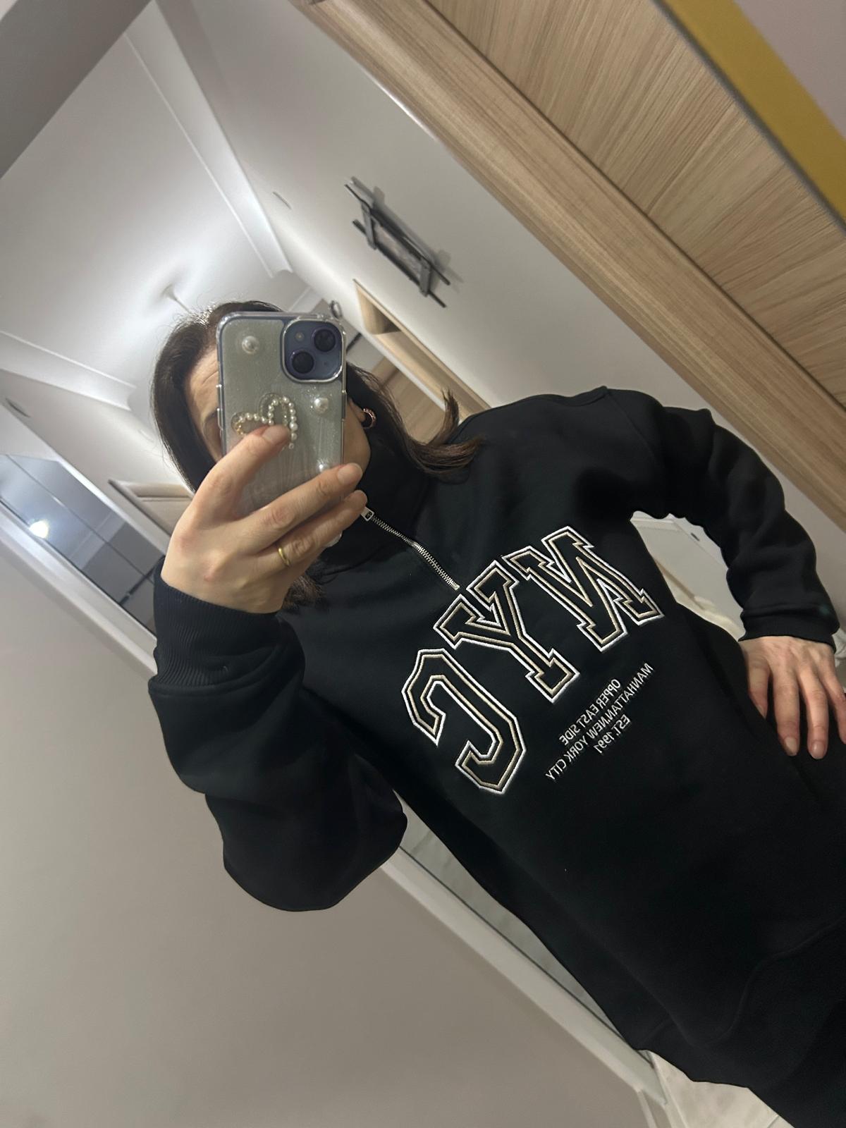 Yazı Detaylı Sweatshirt