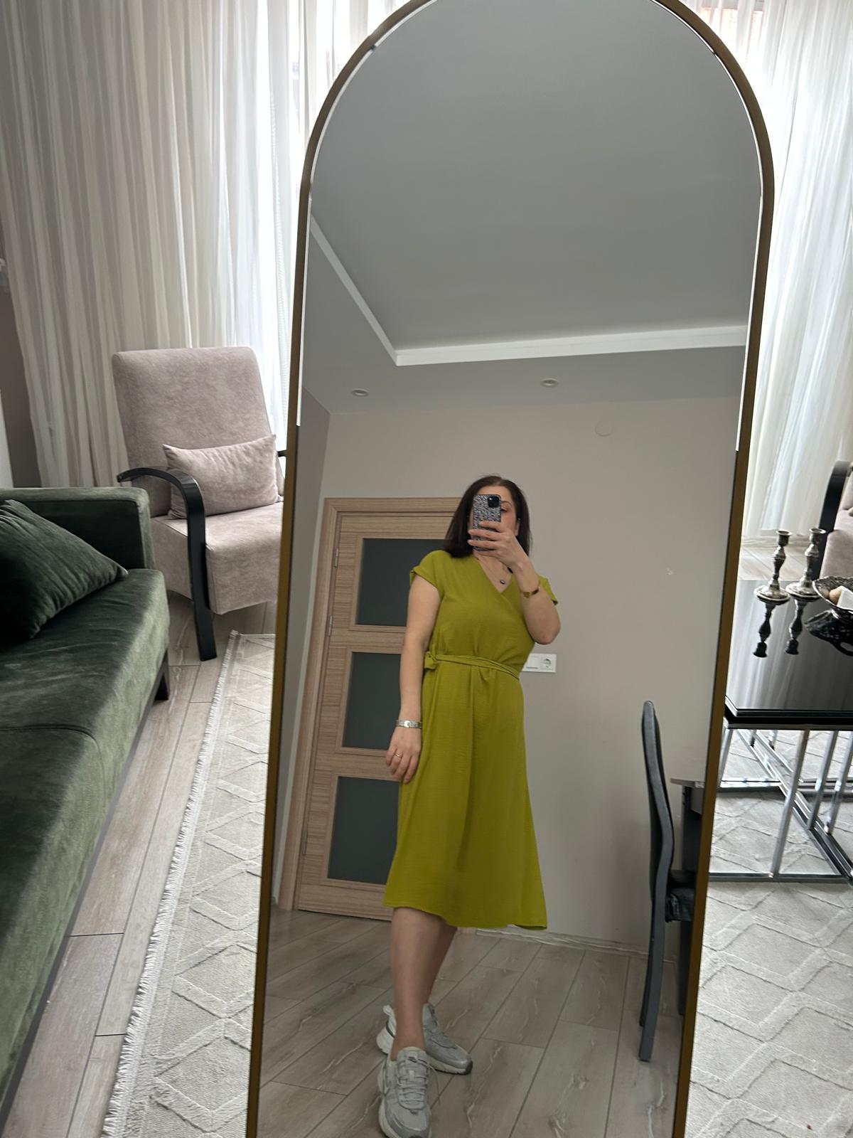 Yeşil Ayrobin Elbise