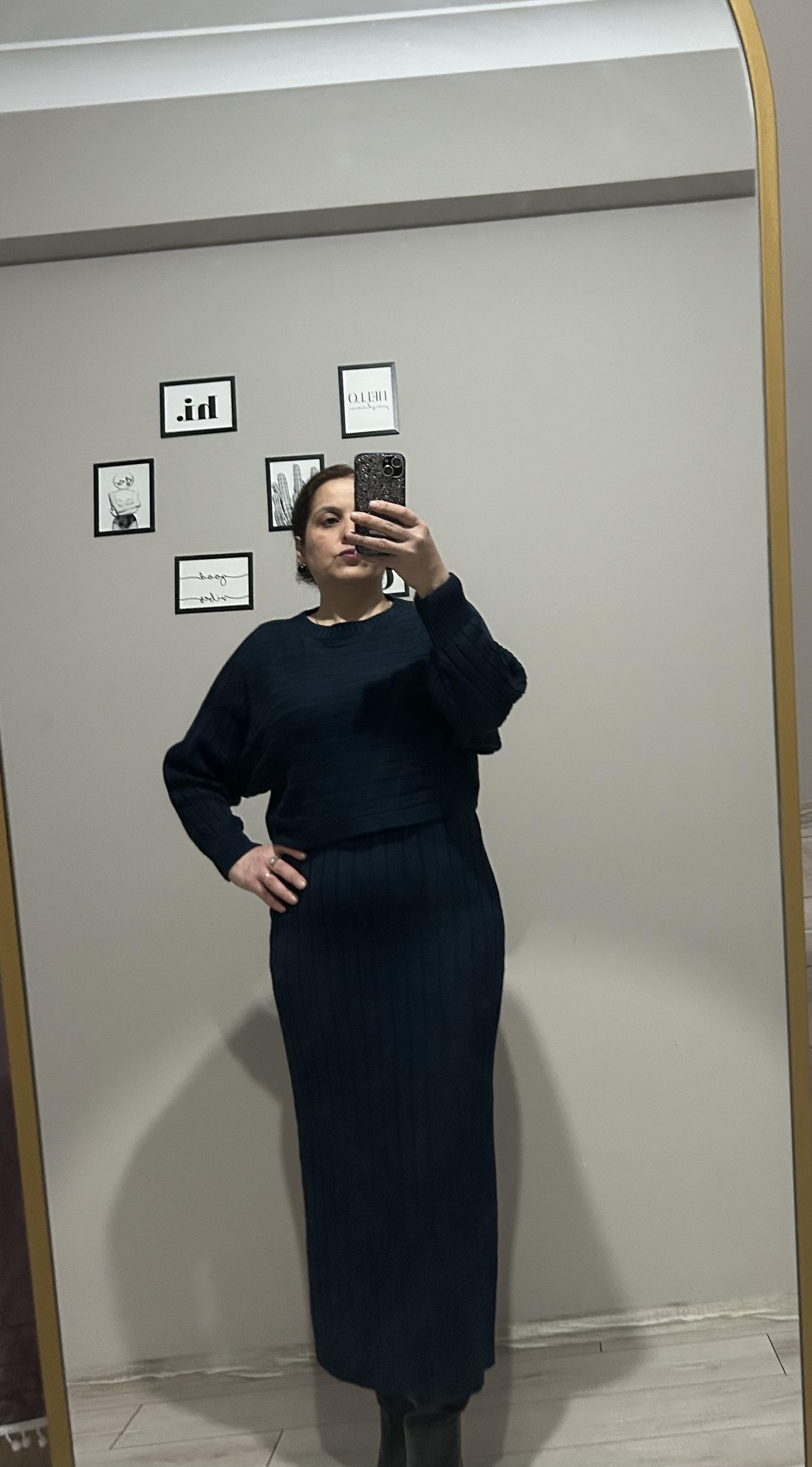 Kazaklı Triko Elbise